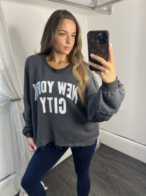 grey ny jumper