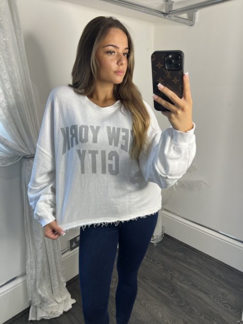 white ny jumper