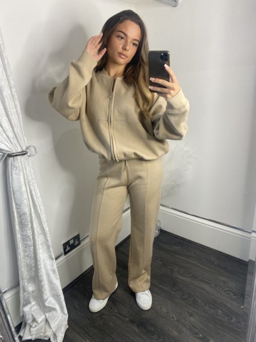 beige tracksuit