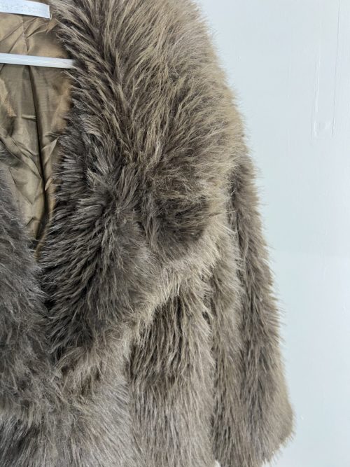 brown coat close up