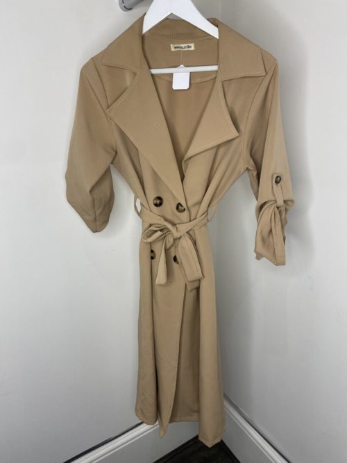 camel trench coat