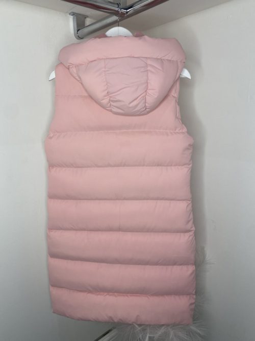 pink puffa gilet 2