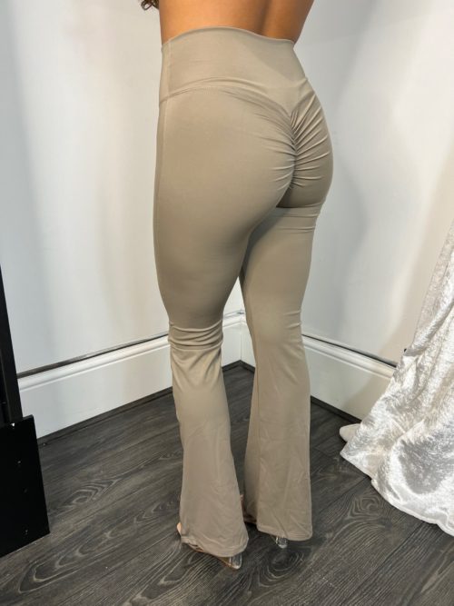 beige flare back