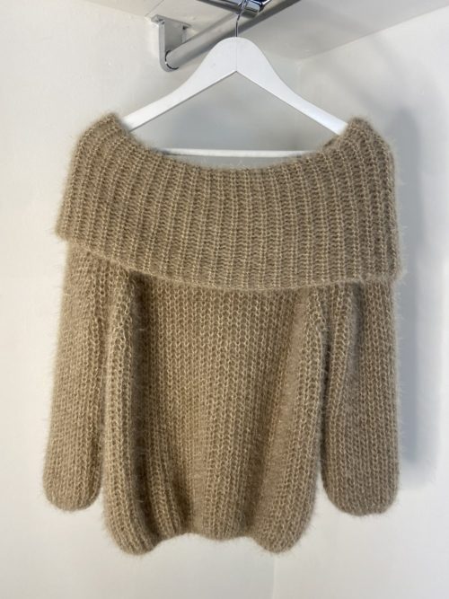 beige overlap jumper