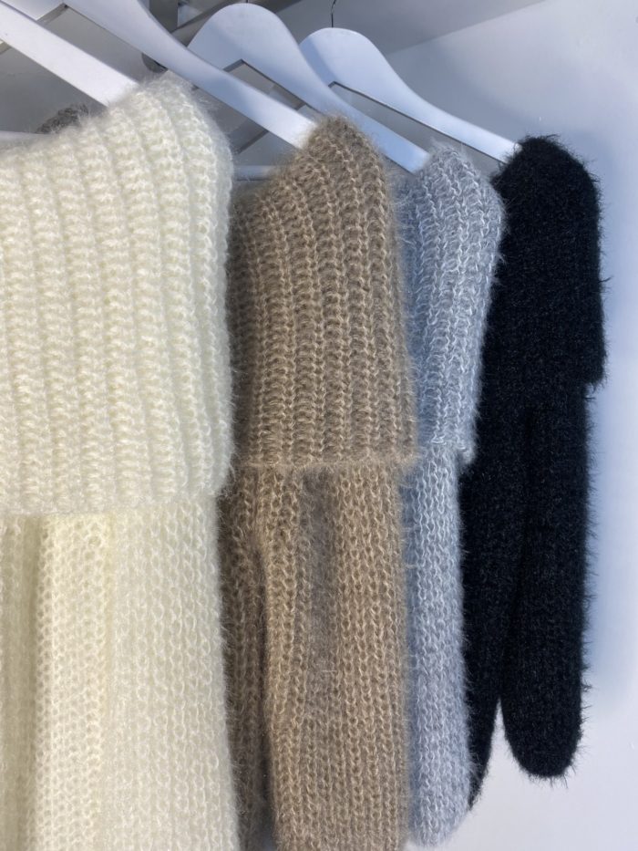 Thick Knit Overlap Jumpers - Image 2