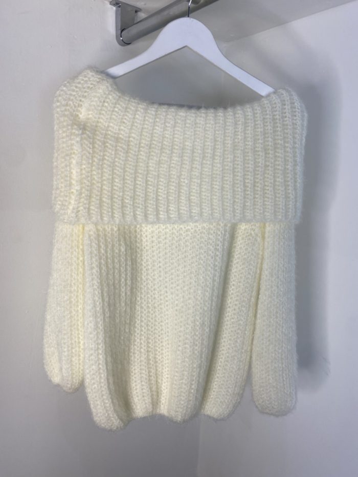 Thick Knit Overlap Jumpers - Image 3