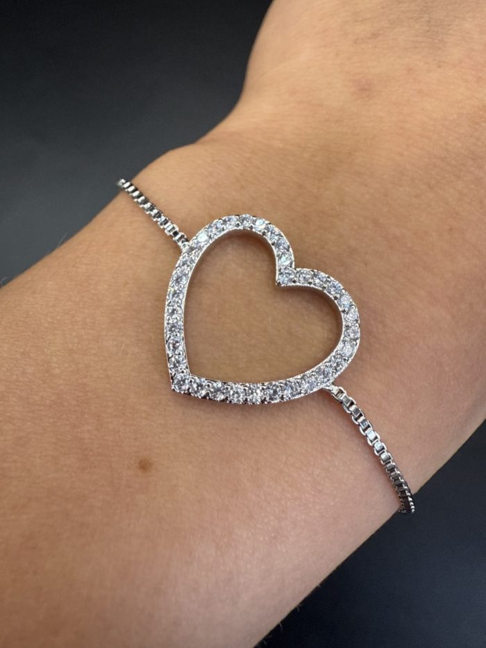 Silver Heart Bracelet