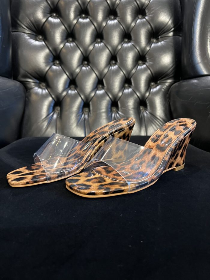 Animal Print Perspex Wedges - Image 2